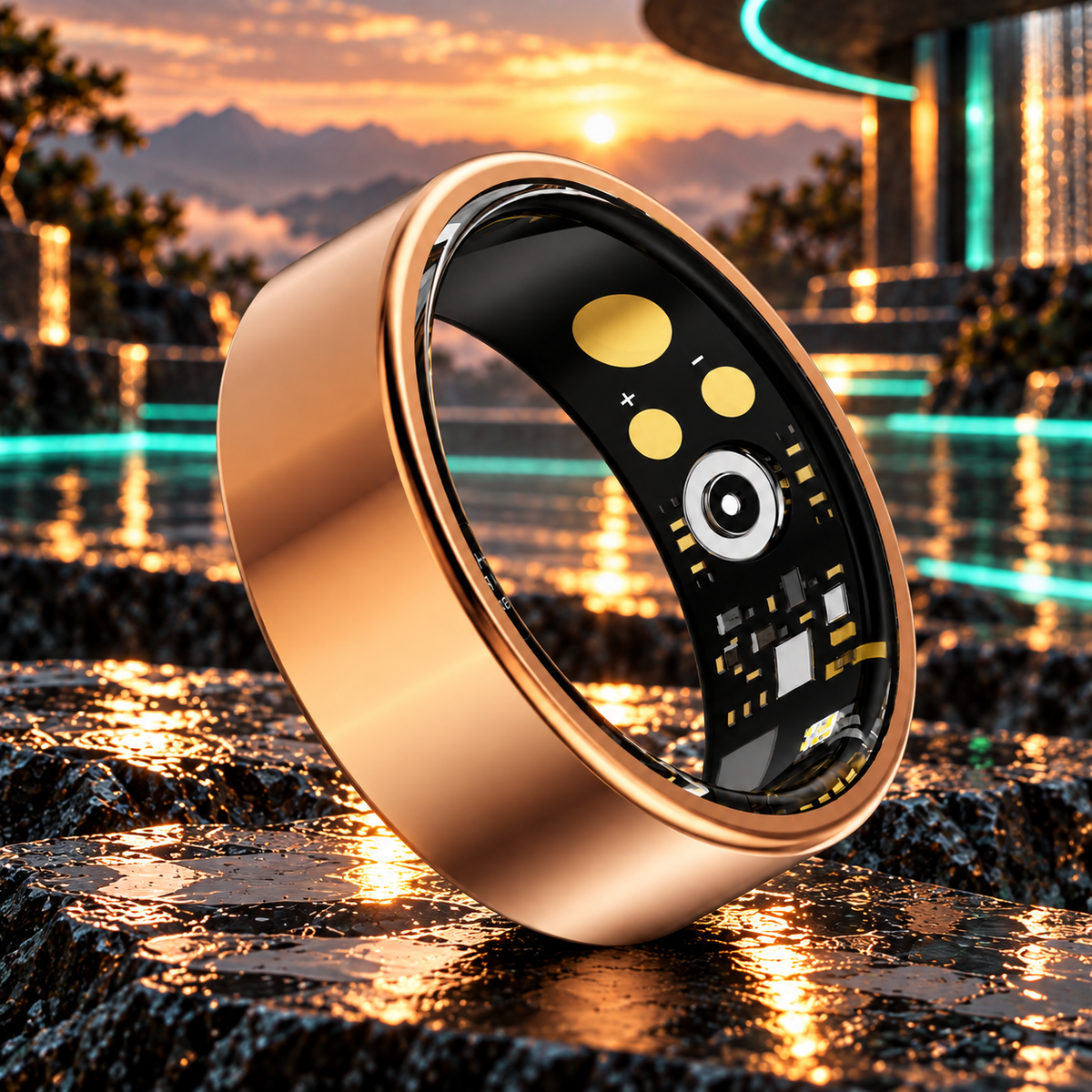 RYUMEN ONE Rose Gold: vista del anillo